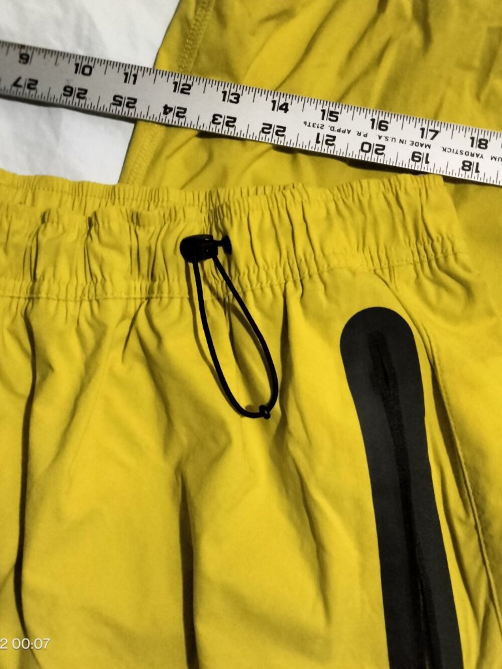 Nike Tech Pack Woven Pants Mens XXL Yellow HM7158-726 Oversized Stacked Length - Picture 2 of 7